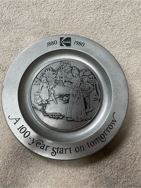 Kodak Silver-Tone Commemorative Pewter Plate
